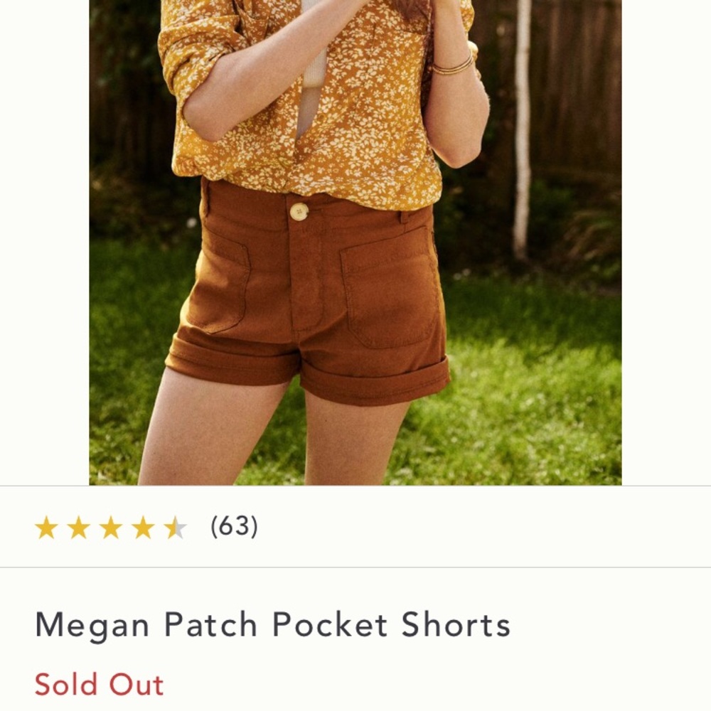 Megan Patch Pocket Shorts